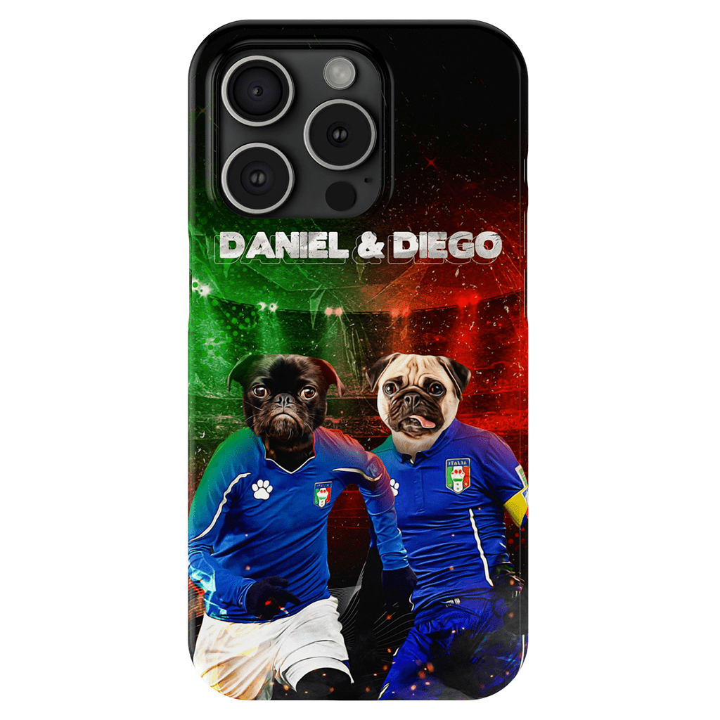 &#39;Italy Doggos&#39; Personalized 2 Pet Phone Case