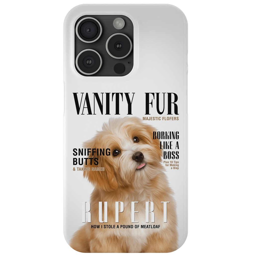 &#39;Vanity Fur&#39; Personalized Phone Case