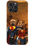 'Superdog & Wonder Doggette' Personalized 2 Pet Phone Case