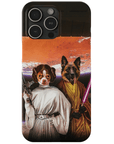 'Princess Leidown & Jedi-Doggo' Personalized 2 Pet Phone Case