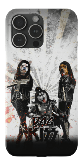 &#39;Kiss Doggos&#39; Personalized 3 Pet Phone Case