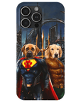 'Superdog & Aquadog' Personalized 2 Pet Phone Case