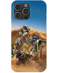 'The Motocross Riders' Personalized 3 Pet Phone Case