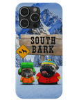 'South Bark' Personalized 2 Pet Phone Case