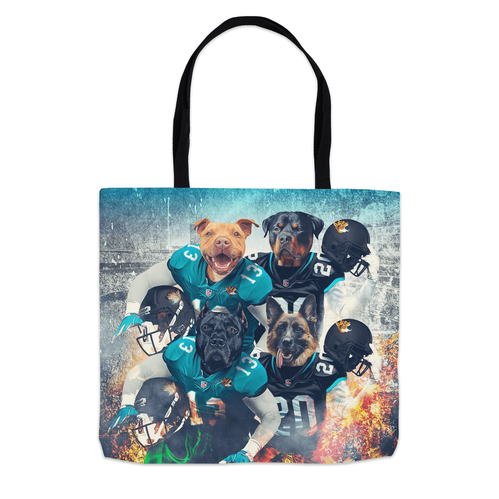 Bolsa de mano personalizada para 4 mascotas &#39;Jacksonville Doggos&#39;