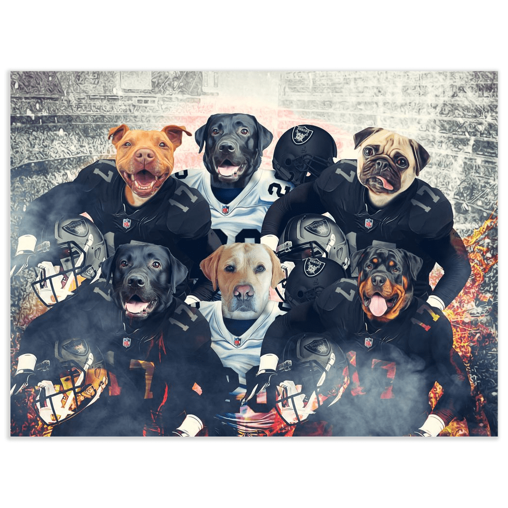 Póster personalizado de 6 mascotas &#39;Las Vegas Doggos&#39;