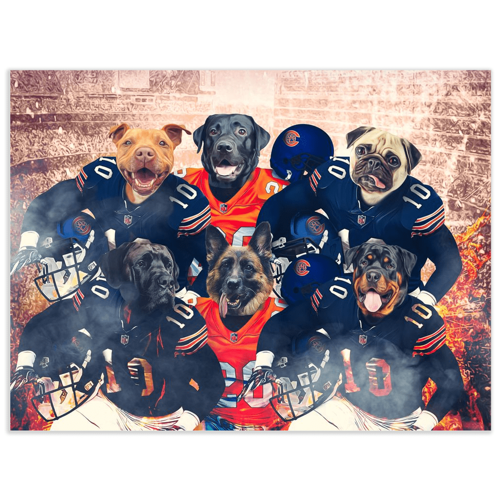 Póster personalizado para 6 mascotas &quot;Chicago Doggos&quot;