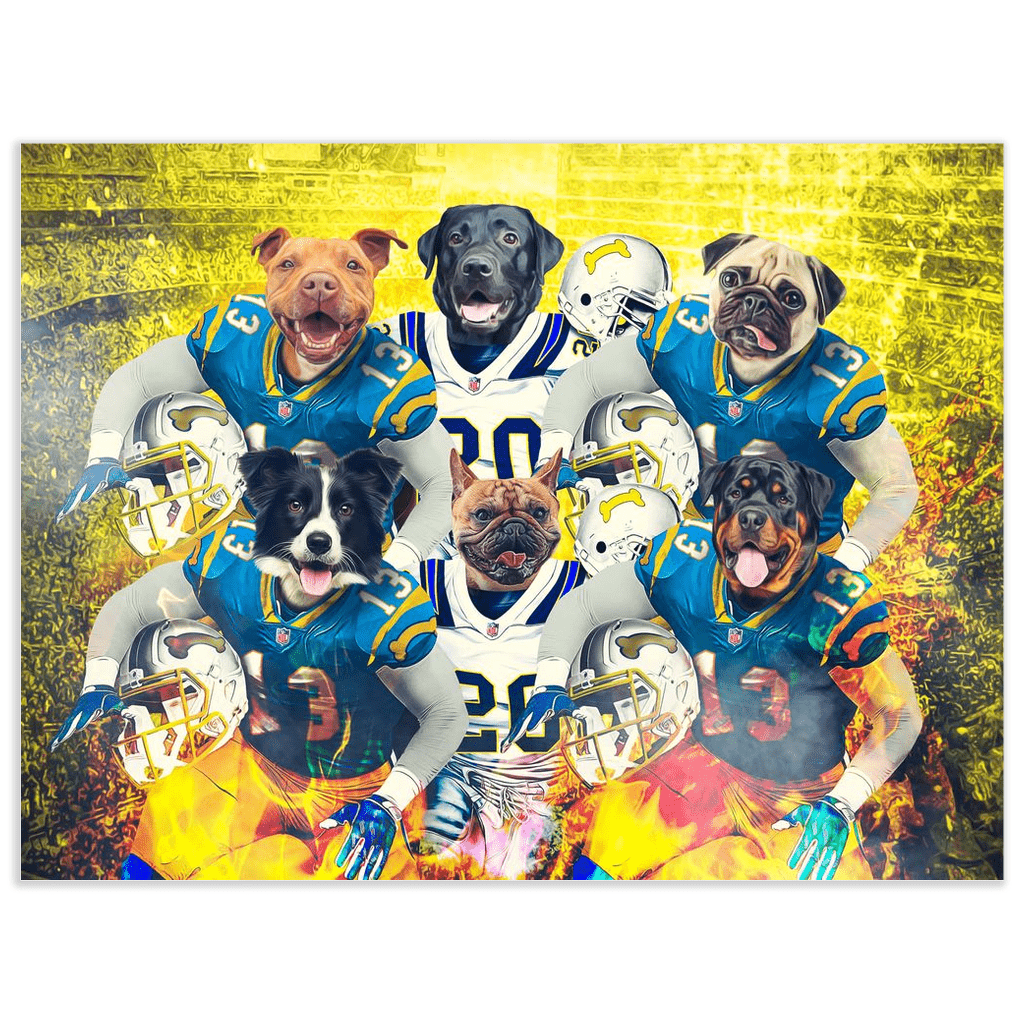 Póster personalizado para 6 mascotas &quot;San Diego Doggos&quot;