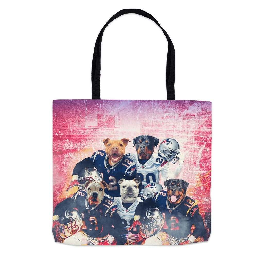 Bolsa de mano personalizada para 5 mascotas &#39;New England Doggos&#39;