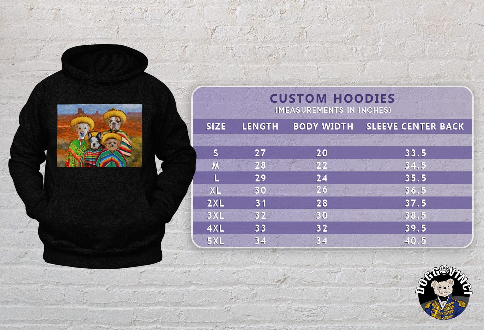 Sudadera con capucha personalizada para 4 mascotas &#39;4 Amigos&#39;