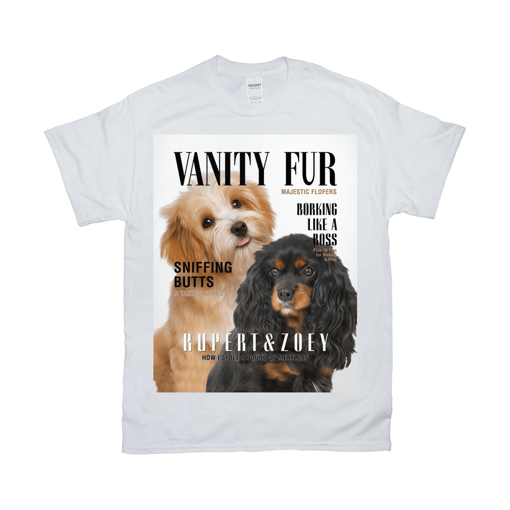 Camiseta personalizada para 2 mascotas &#39;Vanity Fur&#39;