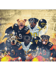 Manta personalizada para cinco mascotas 'Pittsburgh Doggos'