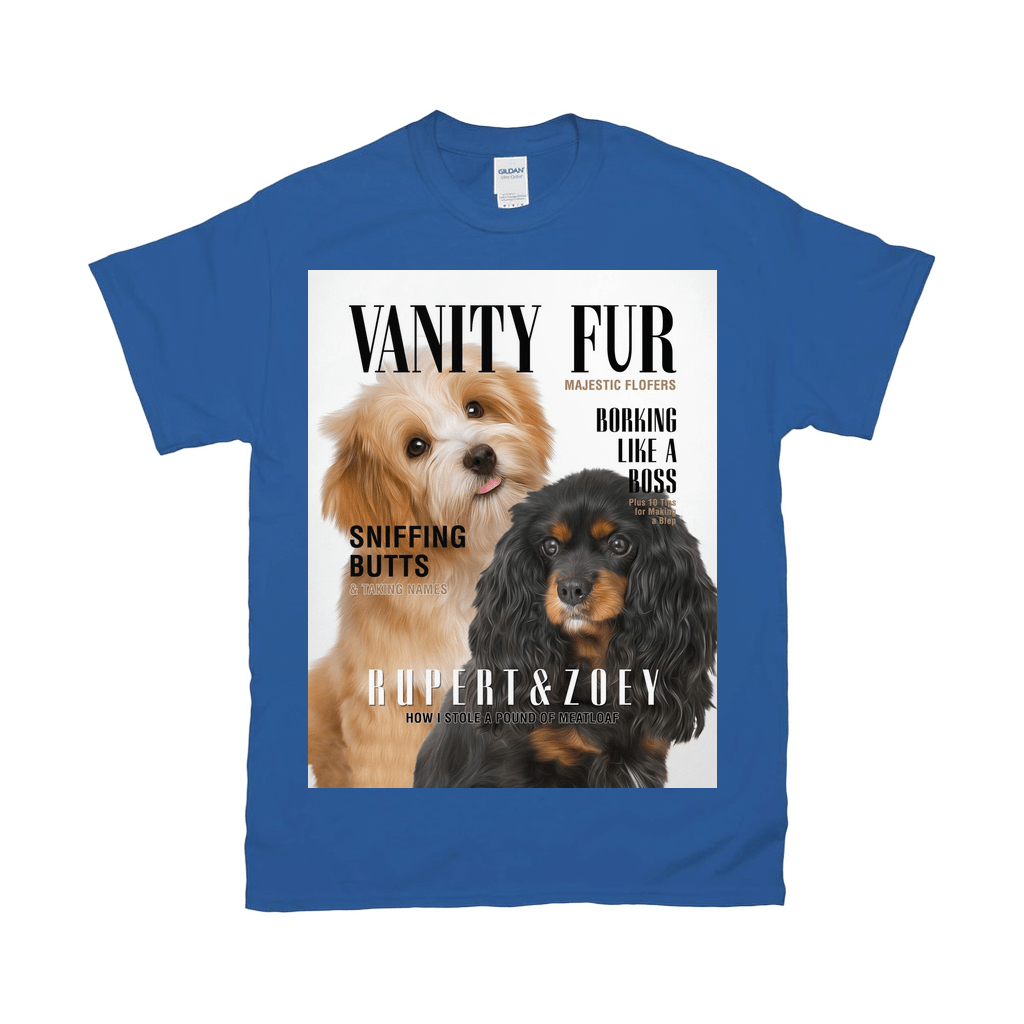 Camiseta personalizada para 2 mascotas &#39;Vanity Fur&#39;