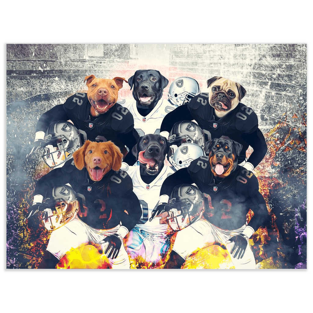 Póster personalizado para 6 mascotas &quot;Oakland Doggos&quot;