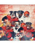 'Cincinnati Doggos' Personalized 5 Pet Blanket