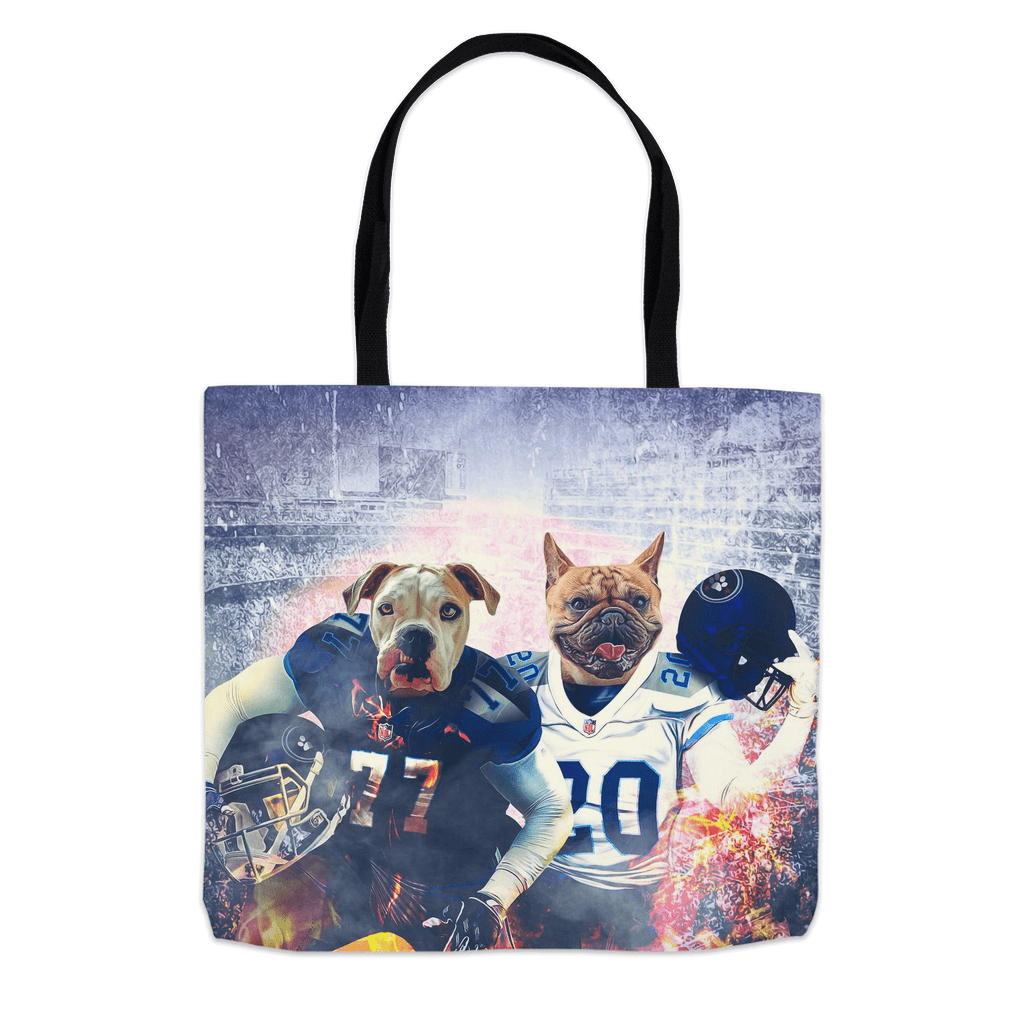 Bolsa de mano personalizada para dos mascotas &#39;Tennessee Doggos&#39;