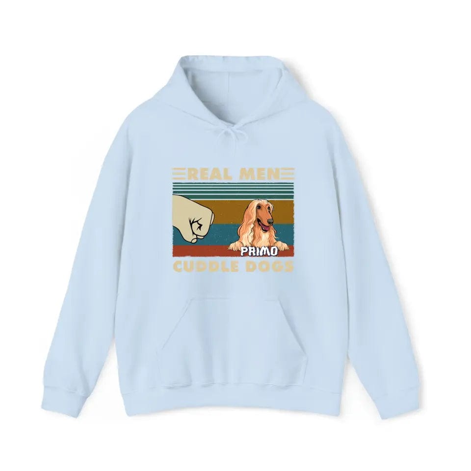 Real Men Cuddle Dogs - Sudadera con capucha