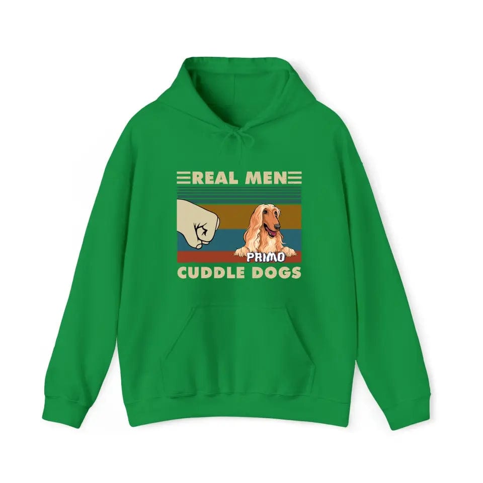 Real Men Cuddle Dogs - Sudadera con capucha