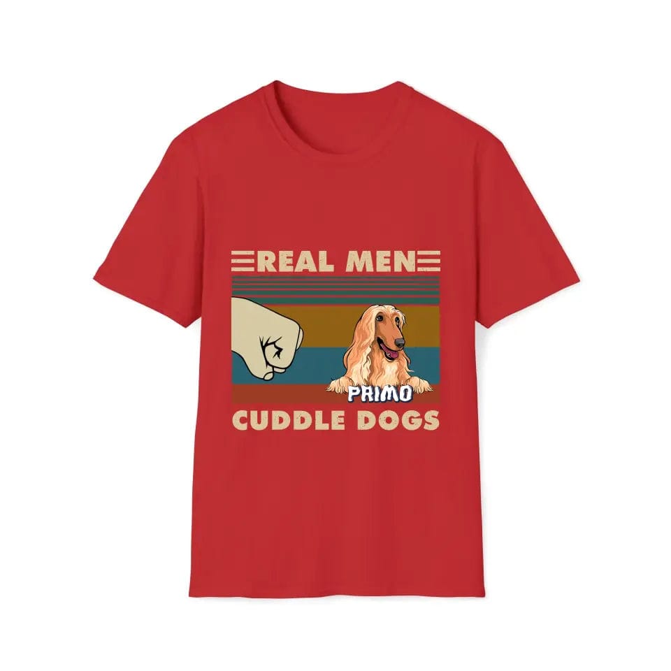 Real Men Cuddle Dogs - Sudadera con capucha