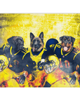 'Michigan Doggos' Personalized 3 Pet Blanket