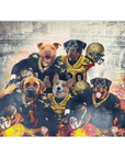 Manta personalizada para 5 mascotas 'New Orleans Doggos'