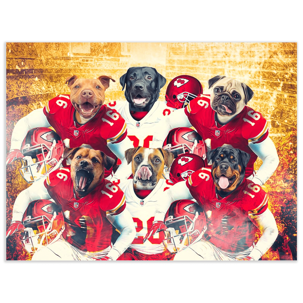 Póster Personalizado para 6 mascotas &#39;Kansas City Doggos&#39;