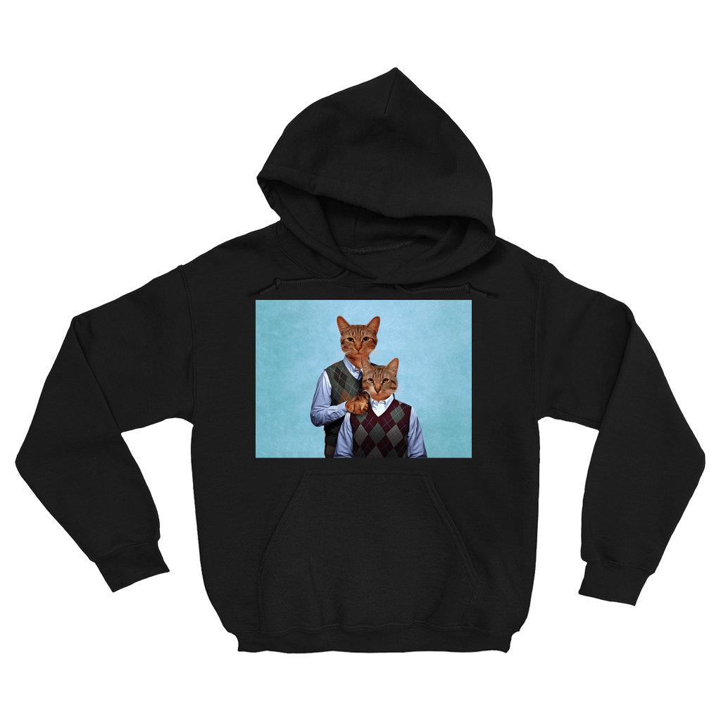 Sudadera con capucha personalizada para 2 mascotas &#39;Step Kitties&#39;