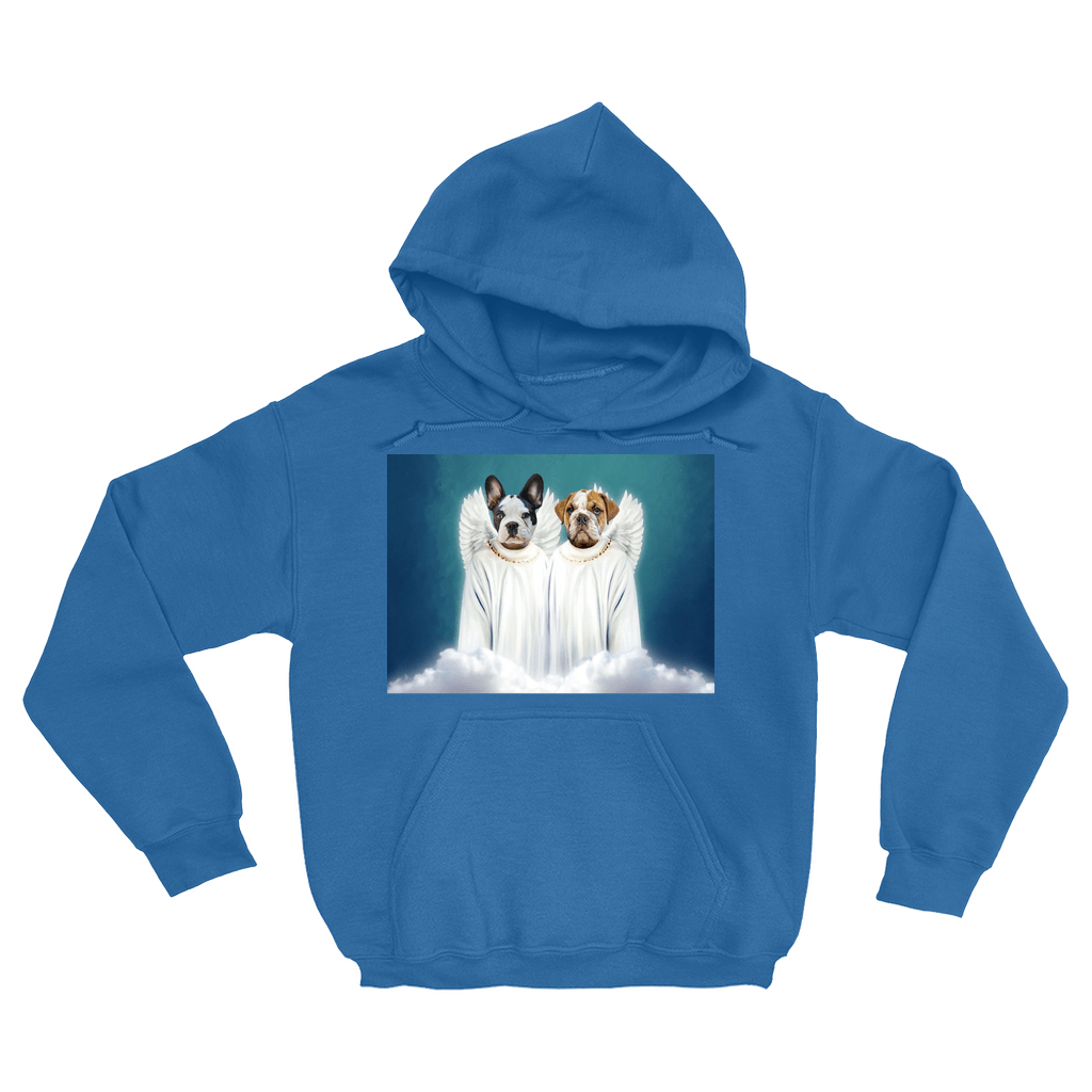 Sudadera con capucha personalizada para 2 mascotas &#39;2 Angels&#39;