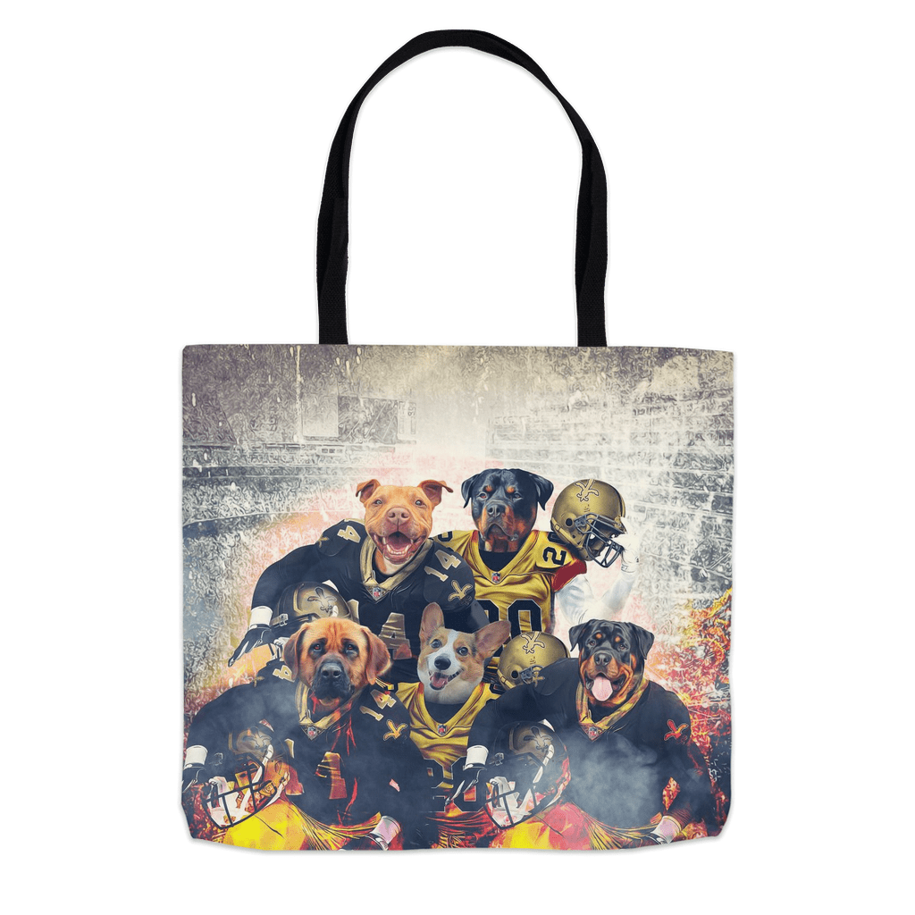 Bolsa de mano personalizada para 5 mascotas &#39;New Orleans Doggos&#39;