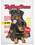 'Rollingbone' Personalized 2 Pet Blanket