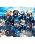 'Carolina Doggos' Personalized 6 Pet Standing Canvas