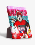 'Arizona Diamondpaws' Personalized Pet Standing Canvas