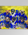 'Los Angeles Doggos' Personalized 6 Pet Blanket