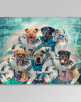 Manta personalizada para 5 mascotas 'Miami Doggos'