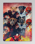 'Cleveland Doggos' Personalized 4 Pet Blanket