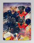 'Chicago Doggos' Personalized 4 Pet Blanket