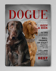 'Dogue' Personalized 2 Pet Blanket