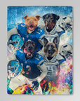 'Detroit Doggos' Personalized 4 Pet Blanket