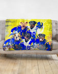 'Los Angeles Doggos' Personalized 5 Pet Blanket