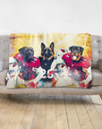 'Arizona Doggos' Personalized 3 Pet Blanket