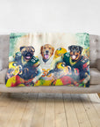 'Green Bay Doggos' Personalized 3 Pet Blanket