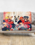 'Cincinnati Doggos' Personalized 3 Pet Blanket