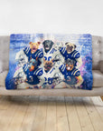 'Indianapolis Doggos' Personalized 6 Pet Blanket