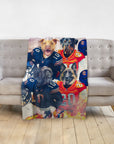 'Chicago Doggos' Personalized 4 Pet Blanket