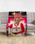 'Houston Rockpaws' Personalized Pet Blanket