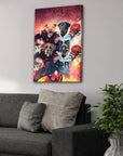 'Cleveland Doggos' Personalized 4 Pet Canvas