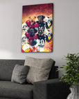 'Arizona Doggos' Personalized 4 Pet Canvas