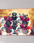 'Arizona Doggos' Personalized 6 Pet Canvas