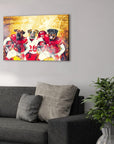 'Kansas City Doggos' Personalized 3 Pet Canvas