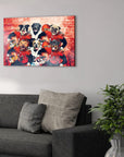 'Cincinnati Doggos' Personalized 6 Pet Canvas